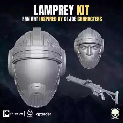 Lamprey Kit 3D printable File For Action Figures