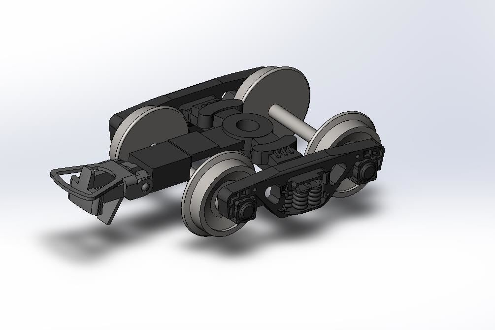 Trolley for model H0 freight car 3D print model_6
