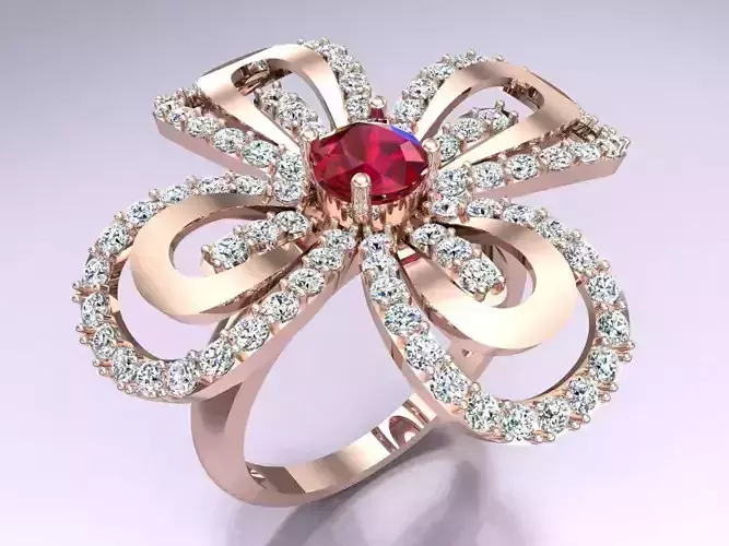 Flower Rings - Womens Ring - N2323