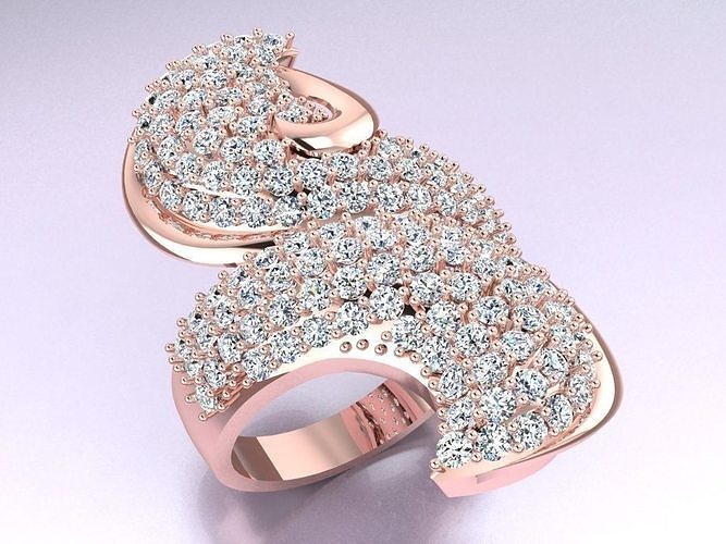 Diamond Ring - Womens Rings - N2481 3D print model