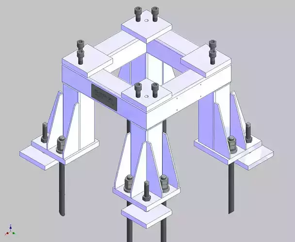 26362-Base for robot KAWASAKI BX100L-Hight 500  3D model
