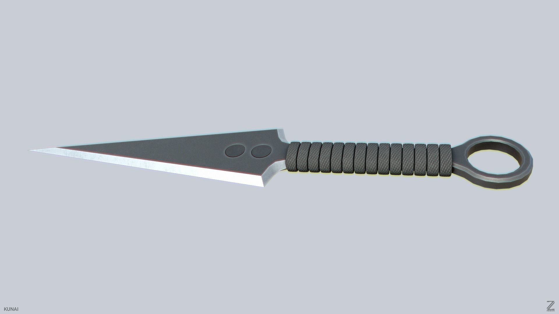 Kunai Low-poly 3D model_5