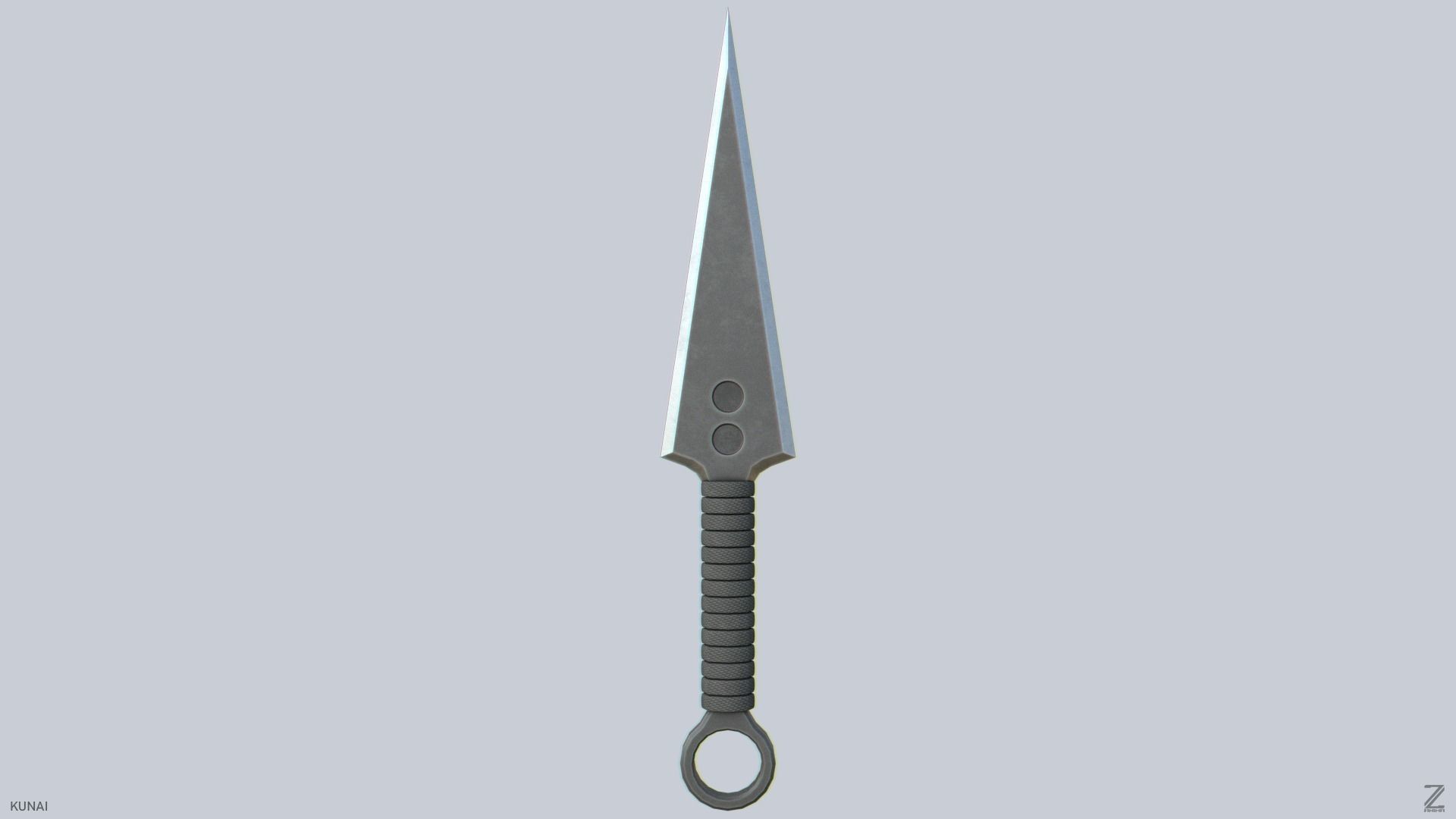 Kunai Low-poly 3D model_1