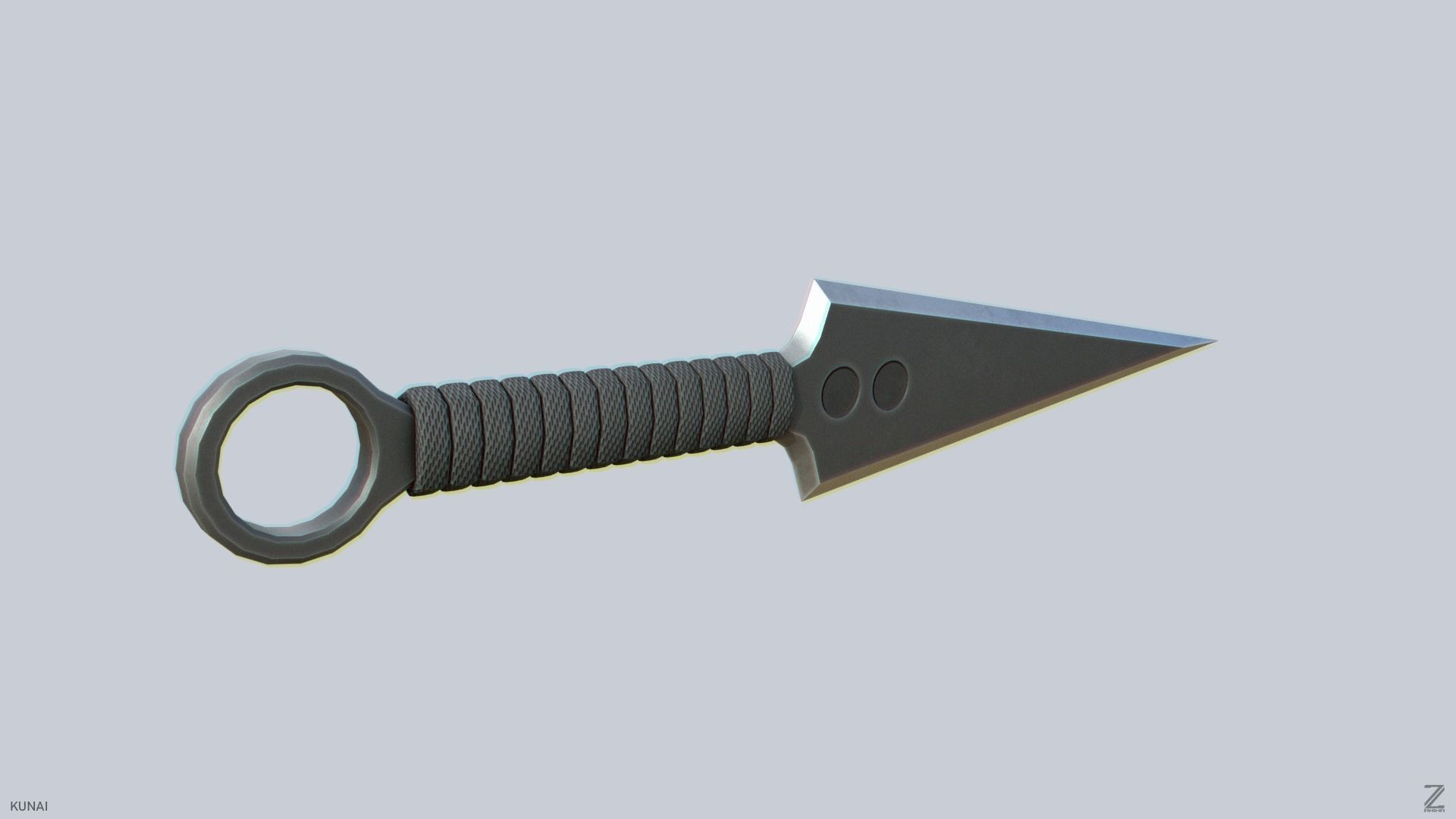 Kunai Low-poly 3D model_8
