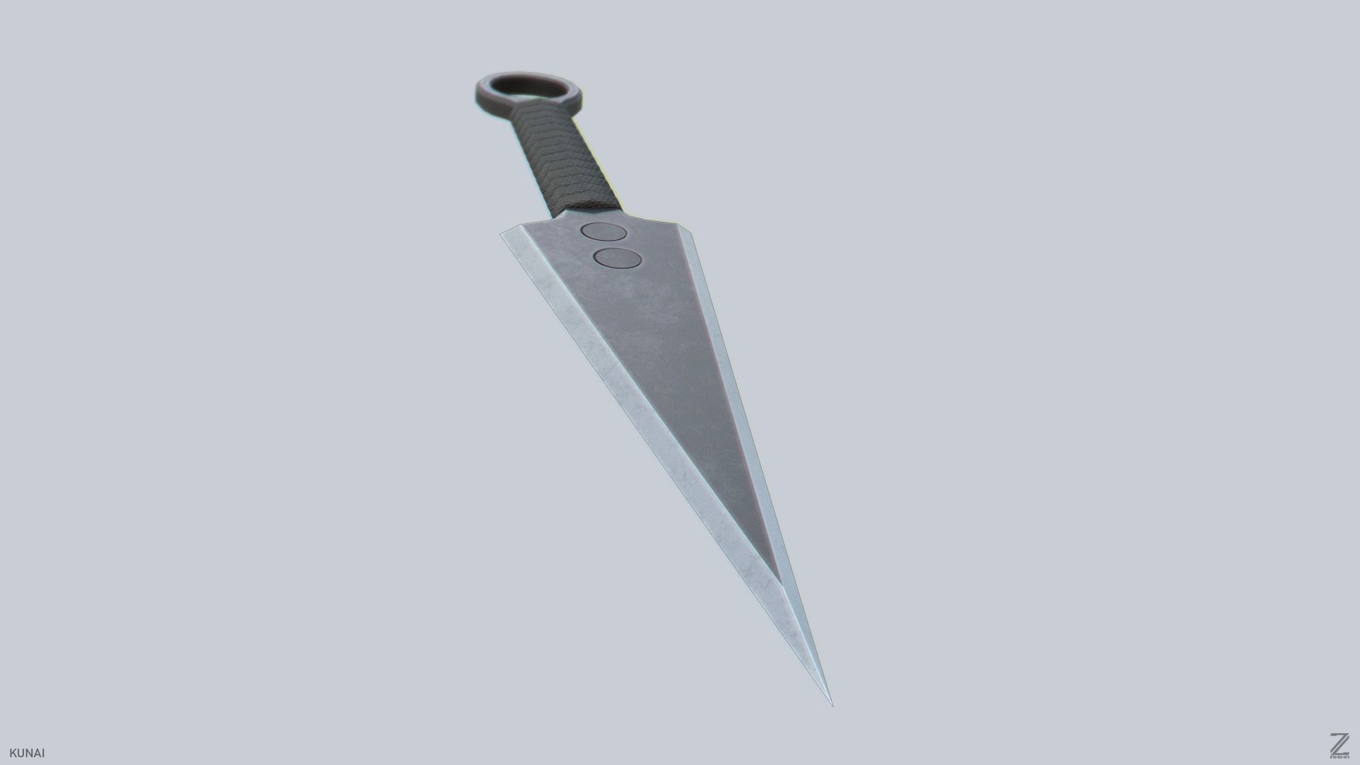 Kunai Low-poly 3D model_7