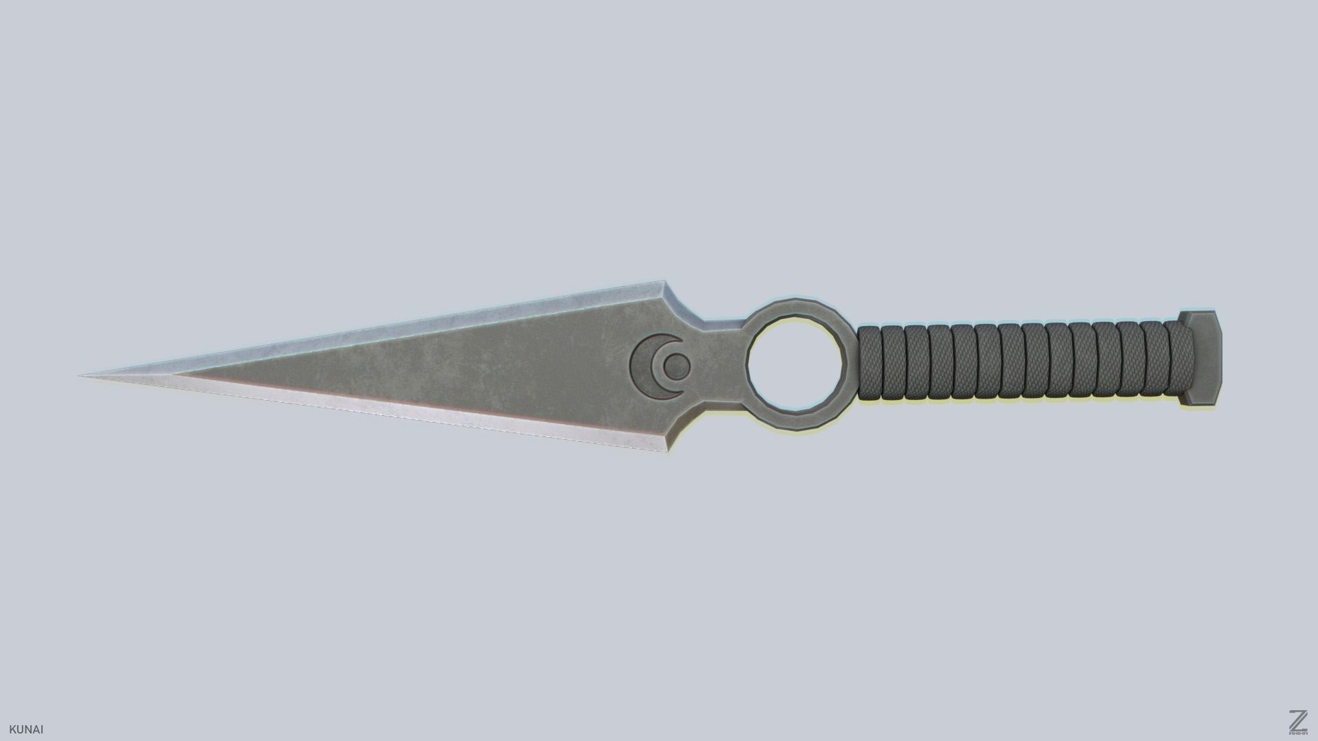 Kunai Low-poly 3D model_5