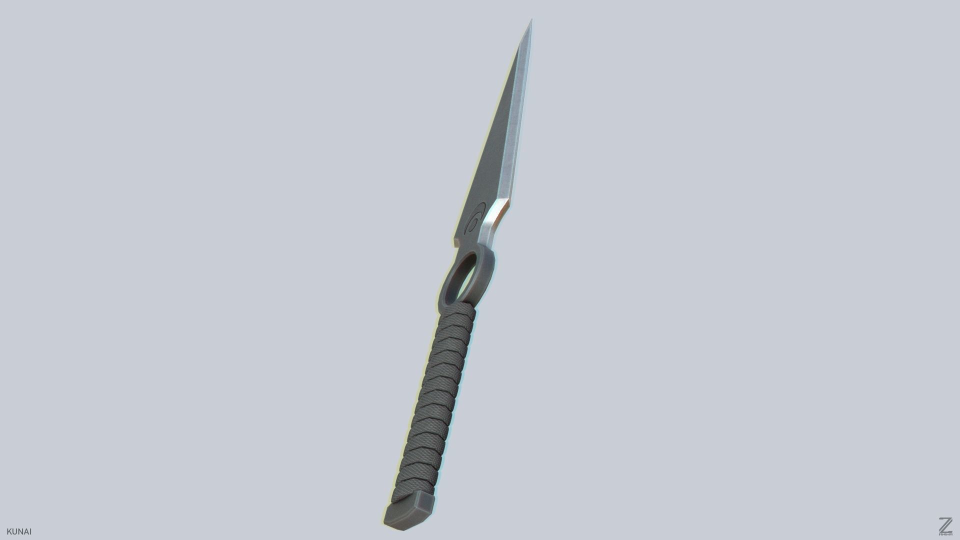 Kunai Low-poly 3D model_6