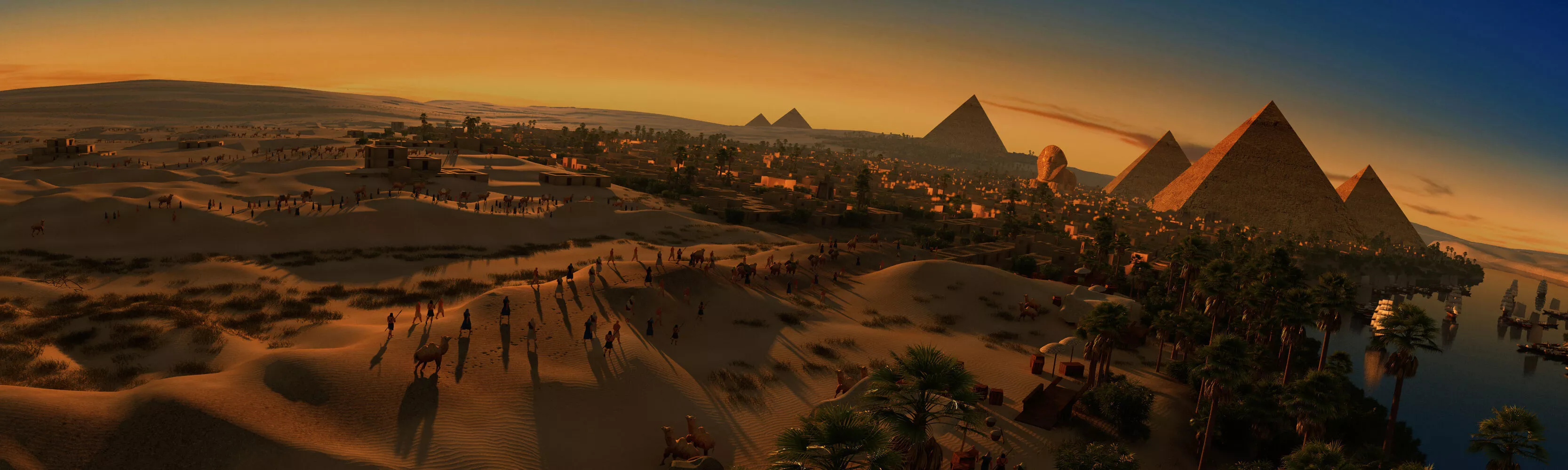 Ancient Egyptian cities 3D model