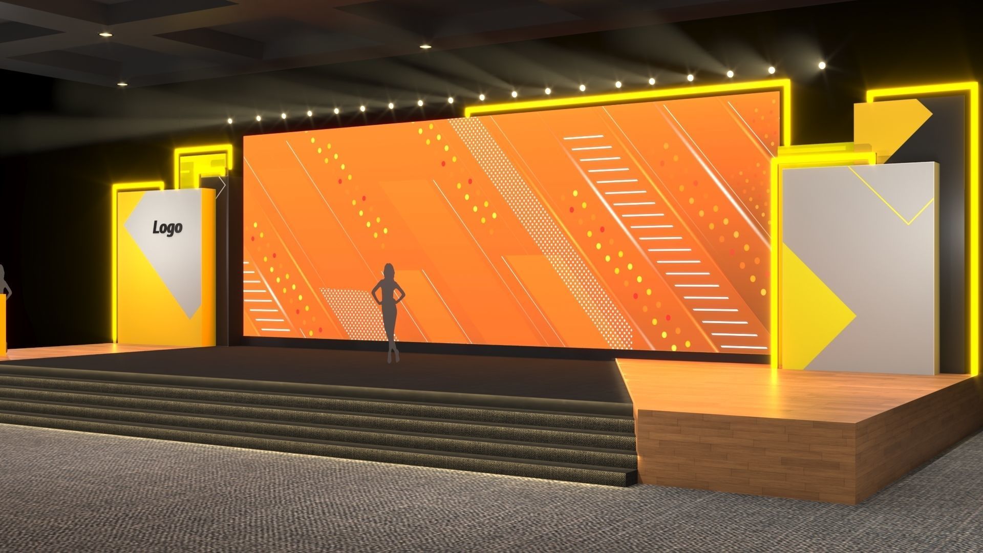 Event Stage 3D model_2
