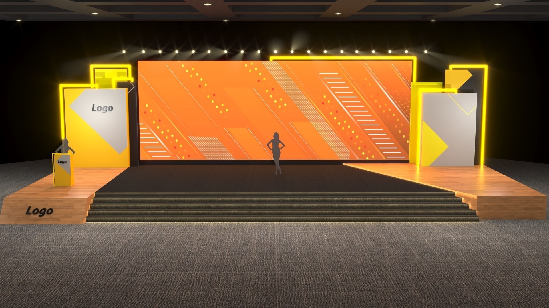 Event Stage 3D model_3