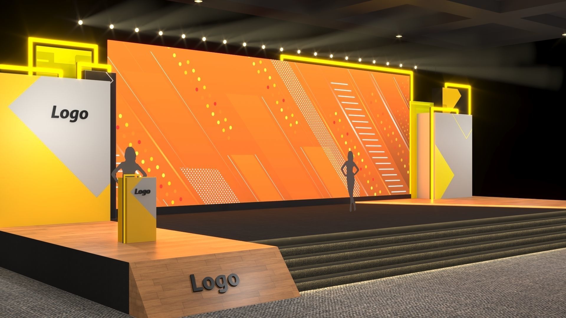 Event Stage 3D model_1