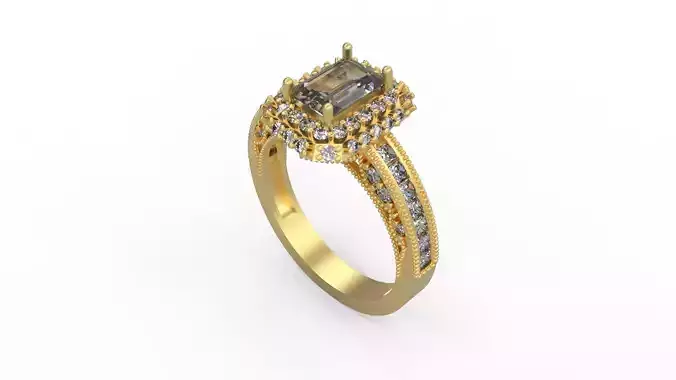 Woman Solitaire Ring 1109