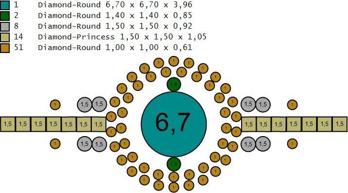 Woman Solitaire Ring 1104 3D print model_9