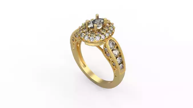 Woman Solitaire Ring 1098