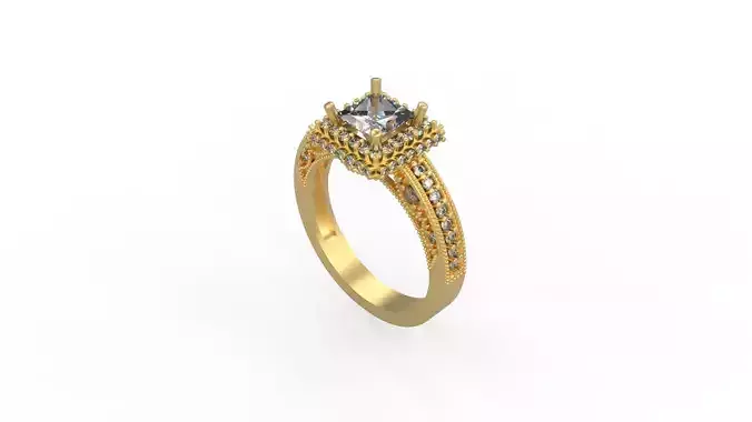 Woman Solitaire Ring 1111