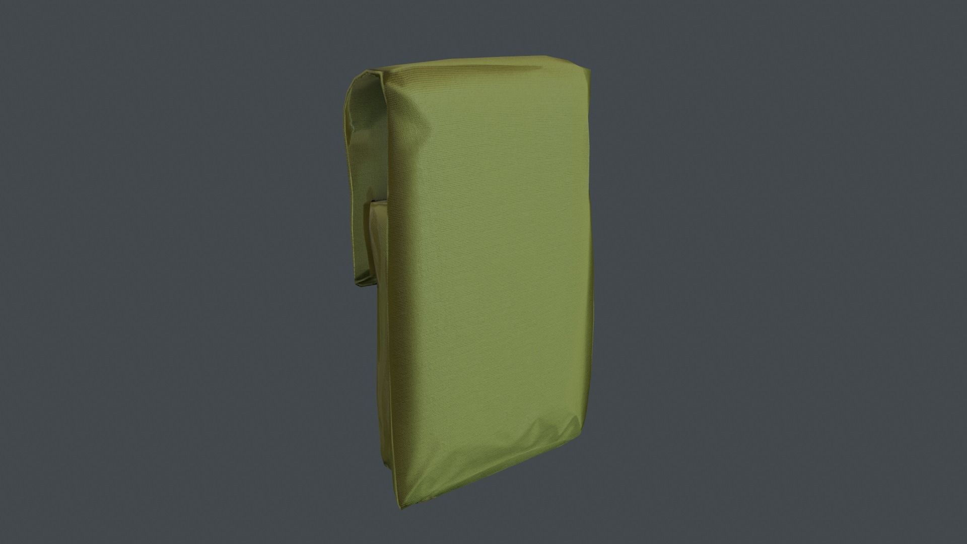 Pouch Low-poly 3D model_9