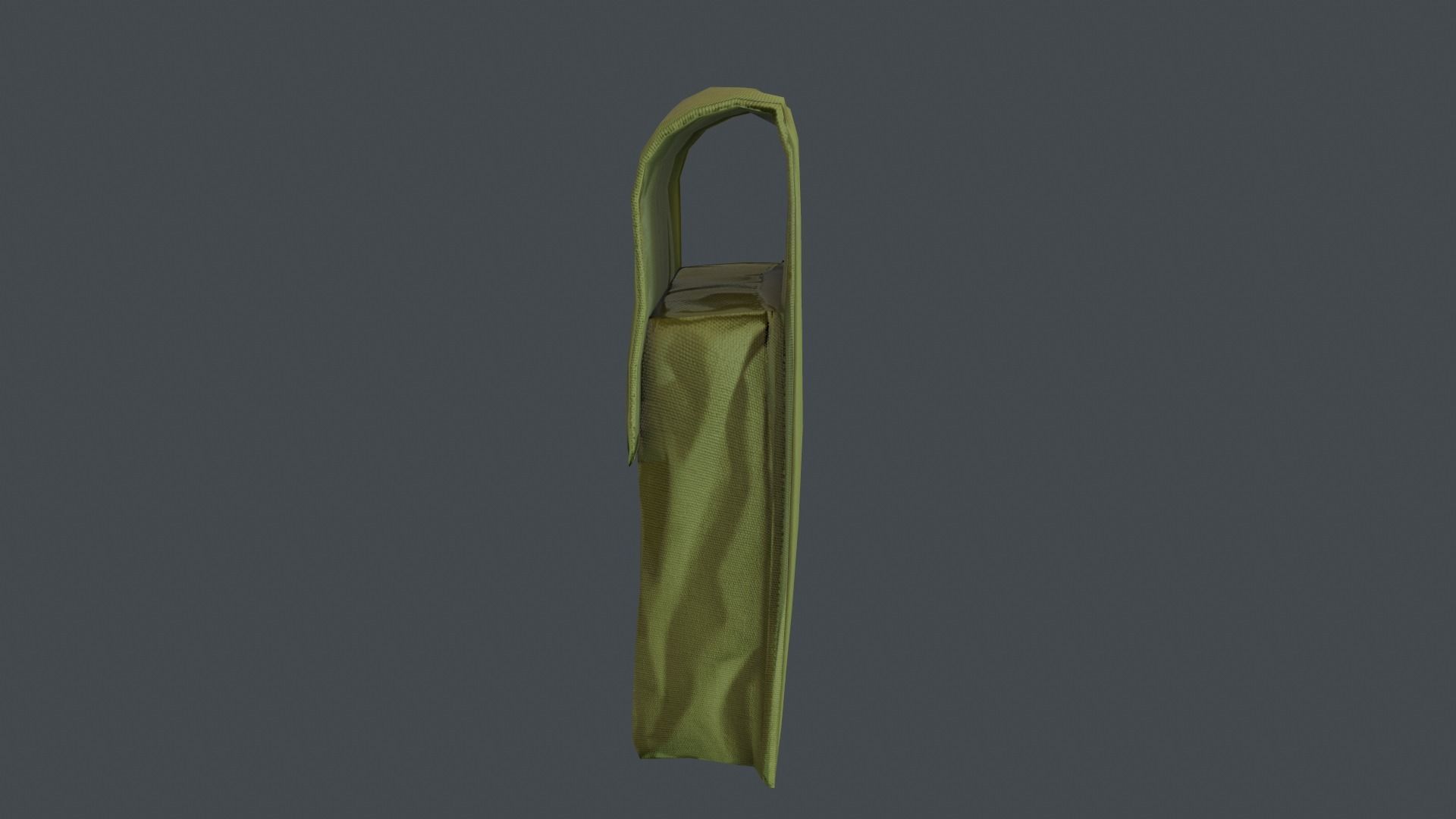 Pouch Low-poly 3D model_8