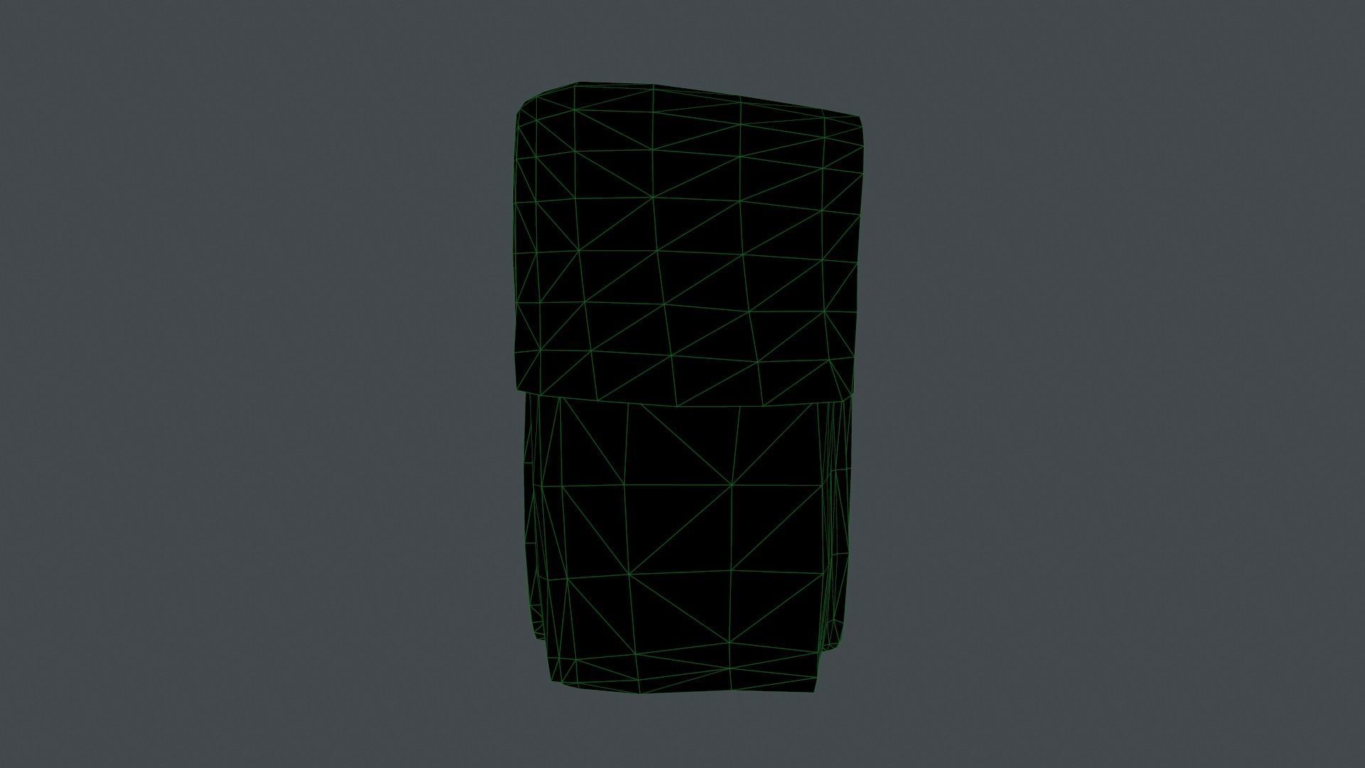 Pouch Low-poly 3D model_45
