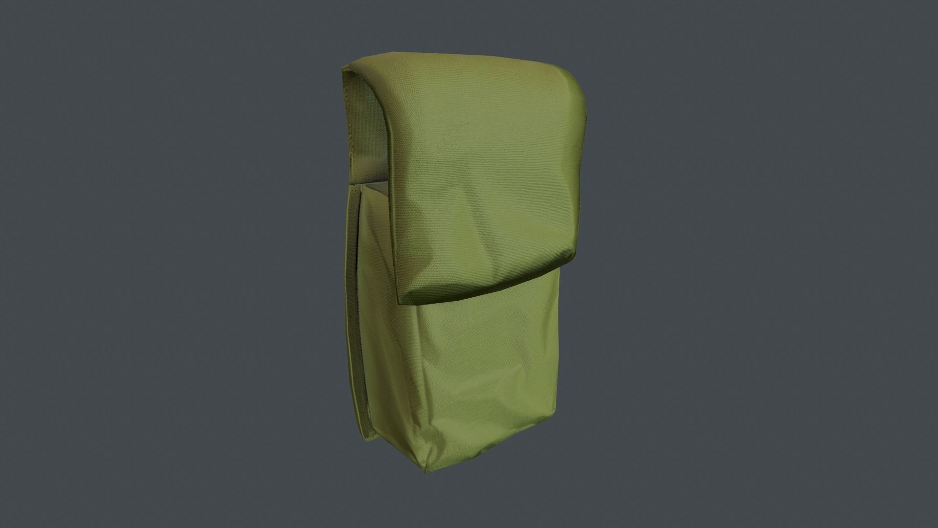 Pouch Low-poly 3D model_13