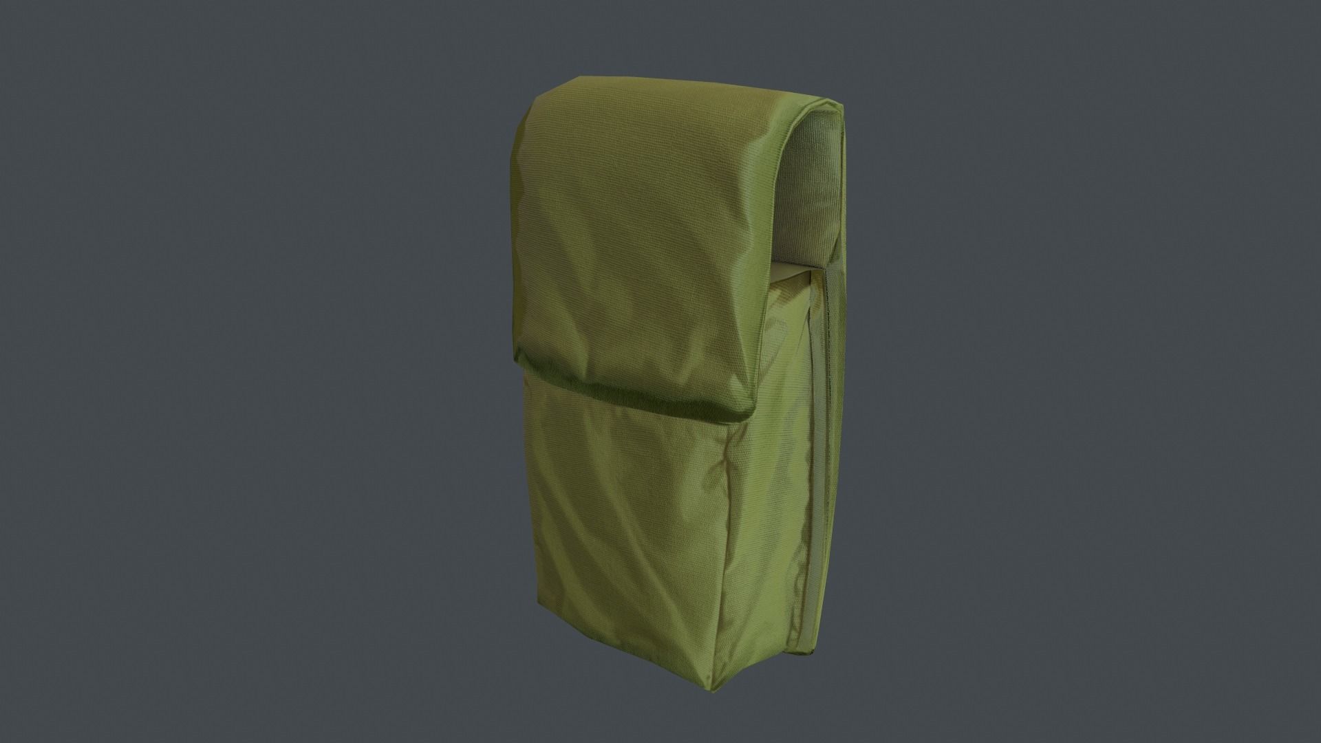Pouch Low-poly 3D model_30