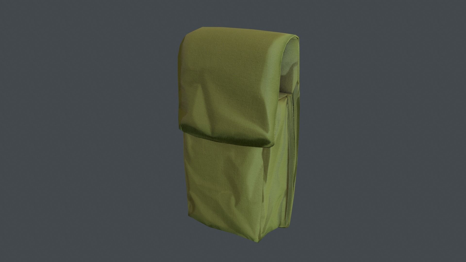 Pouch Low-poly 3D model_6