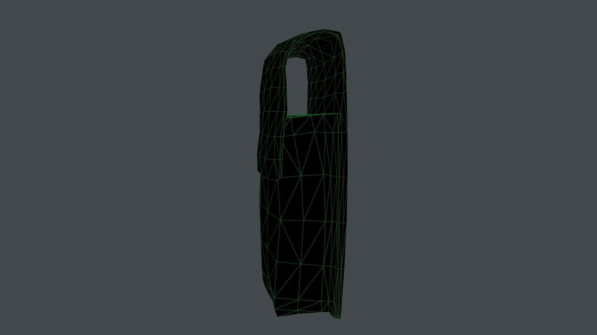 Pouch Low-poly 3D model_46