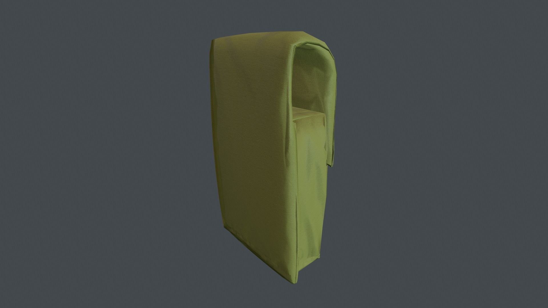 Pouch Low-poly 3D model_19