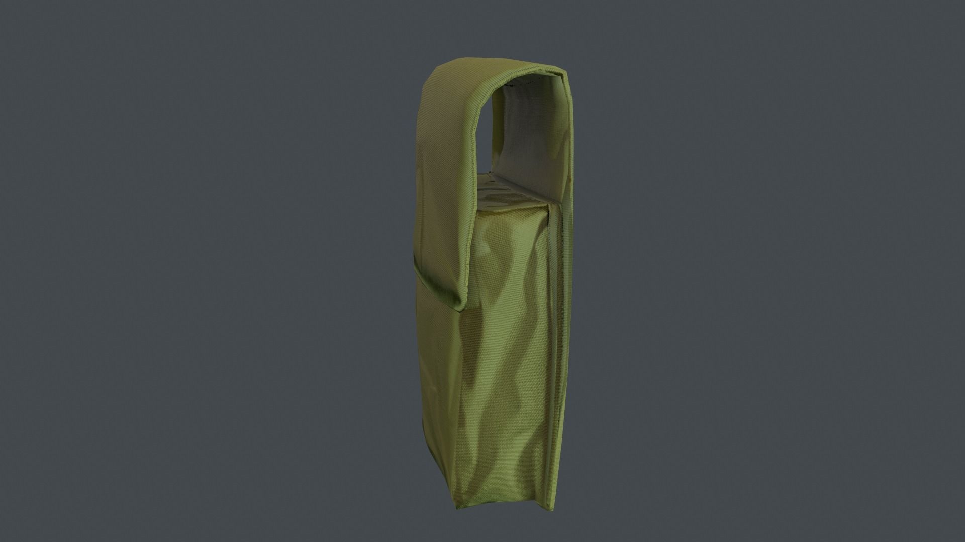 Pouch Low-poly 3D model_7