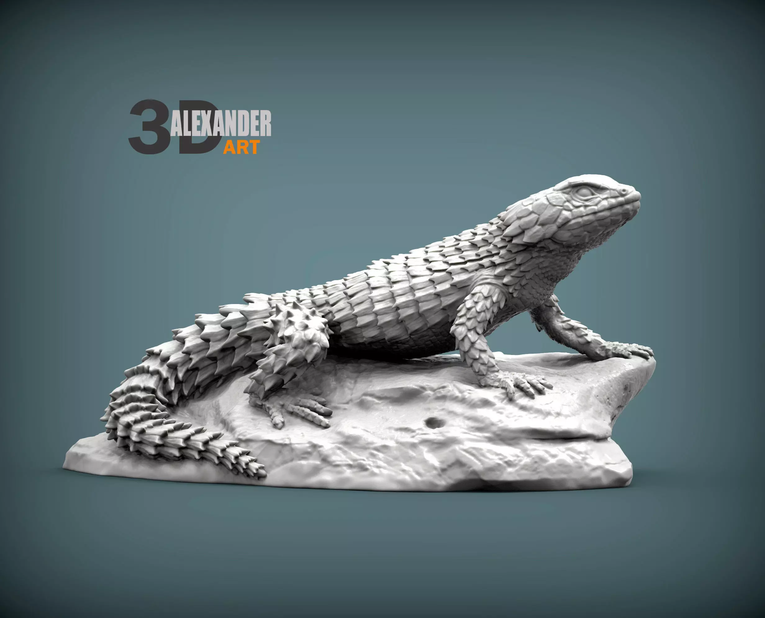 Armadillo Lizard 3D print model_0