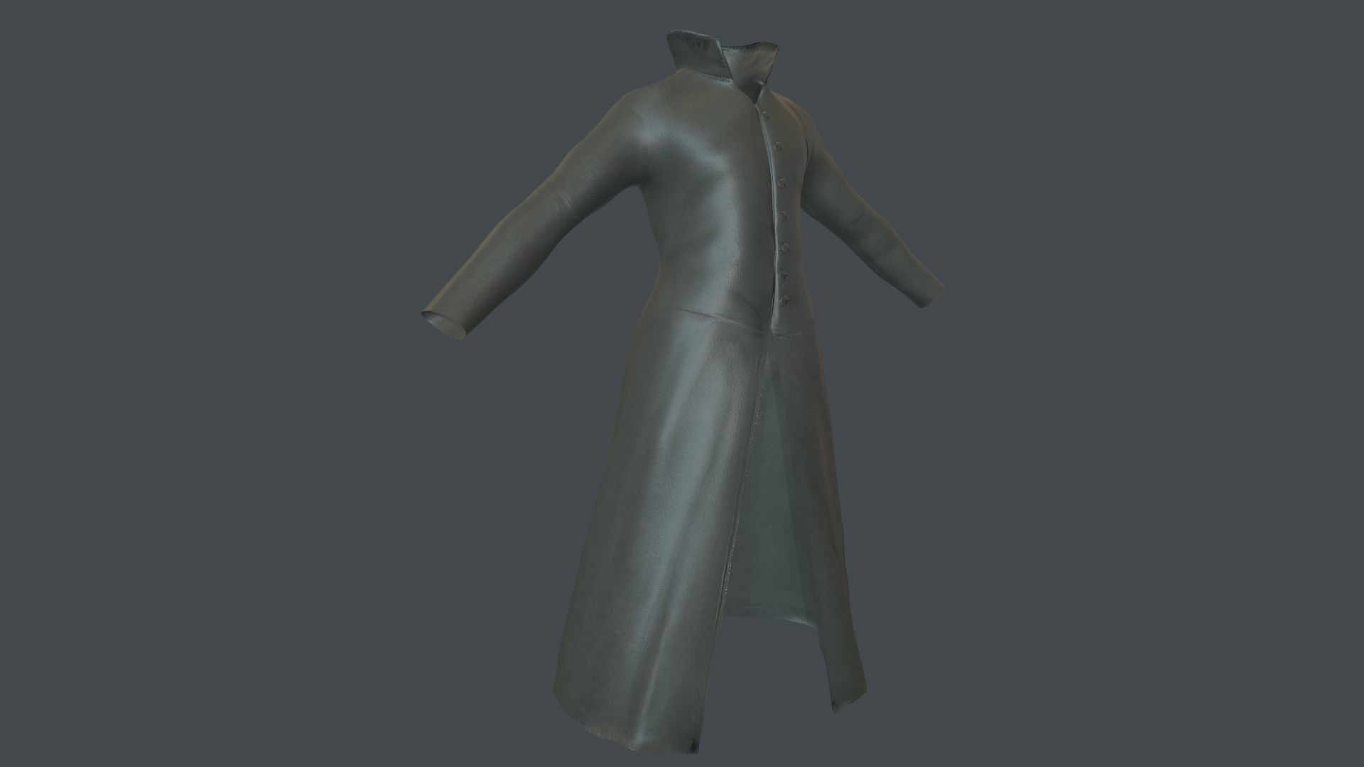Coat 6 Low-poly 3D model_12