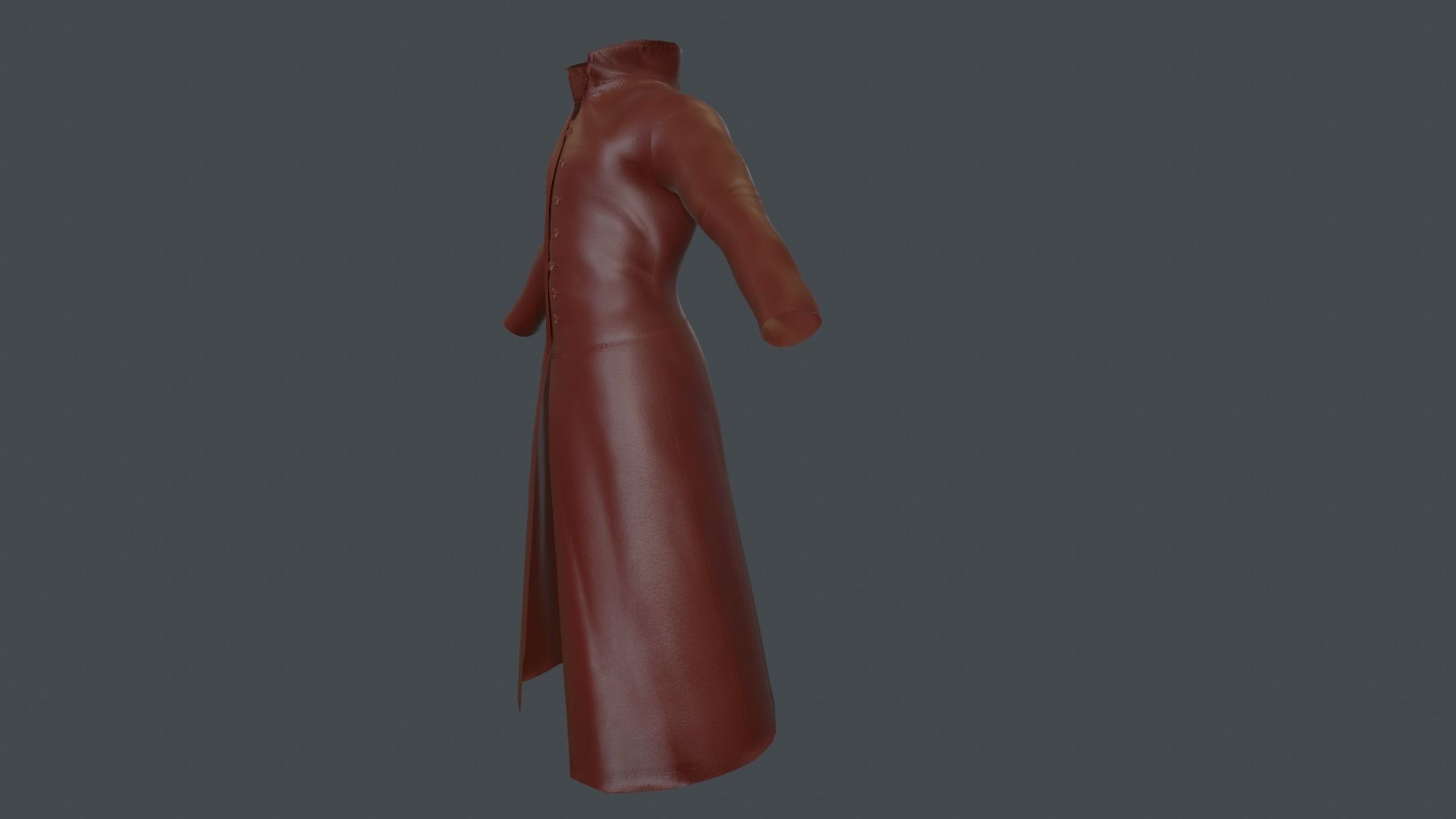 Coat 6 Low-poly 3D model_28