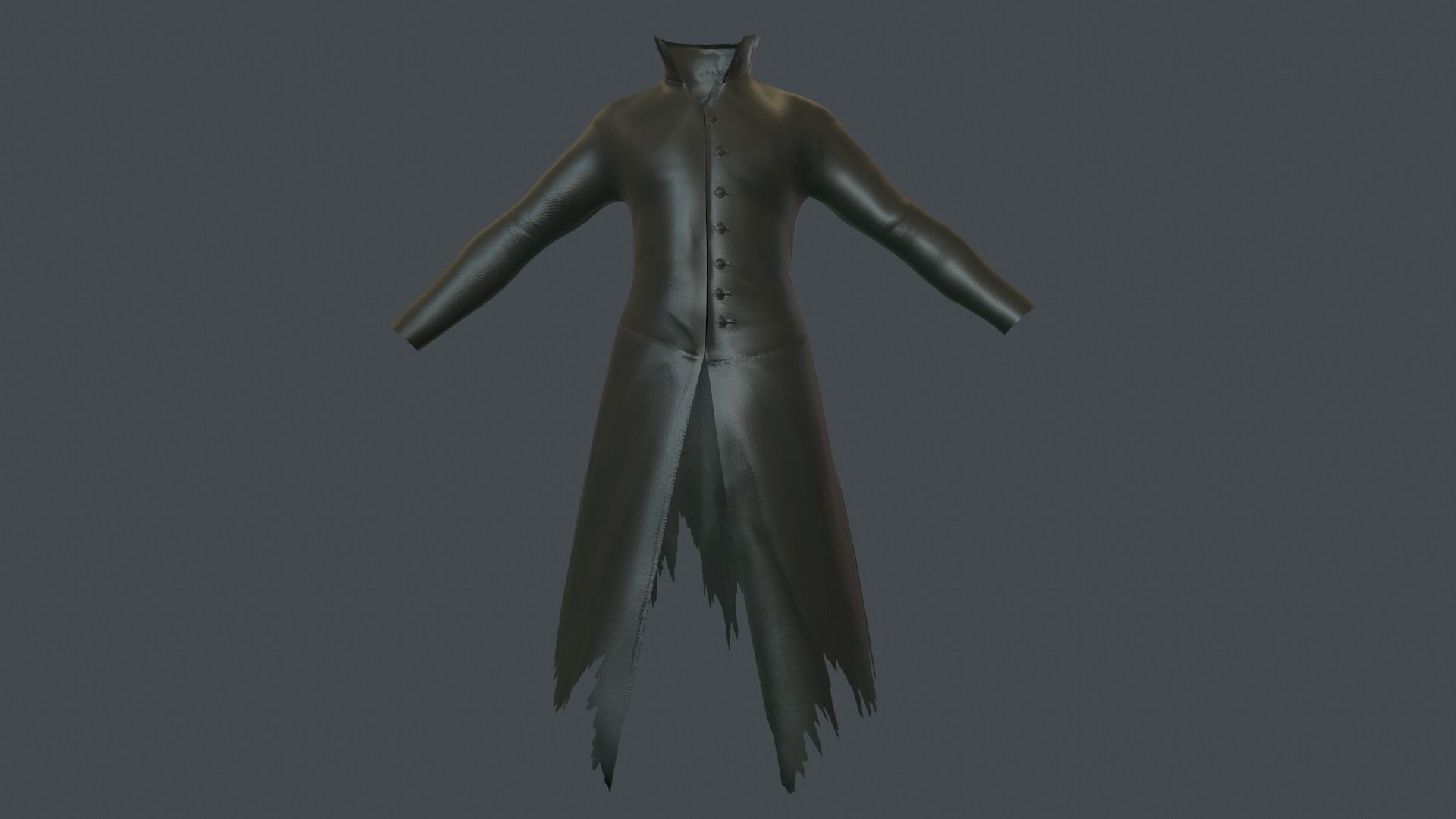 Coat 6 Low-poly 3D model_37