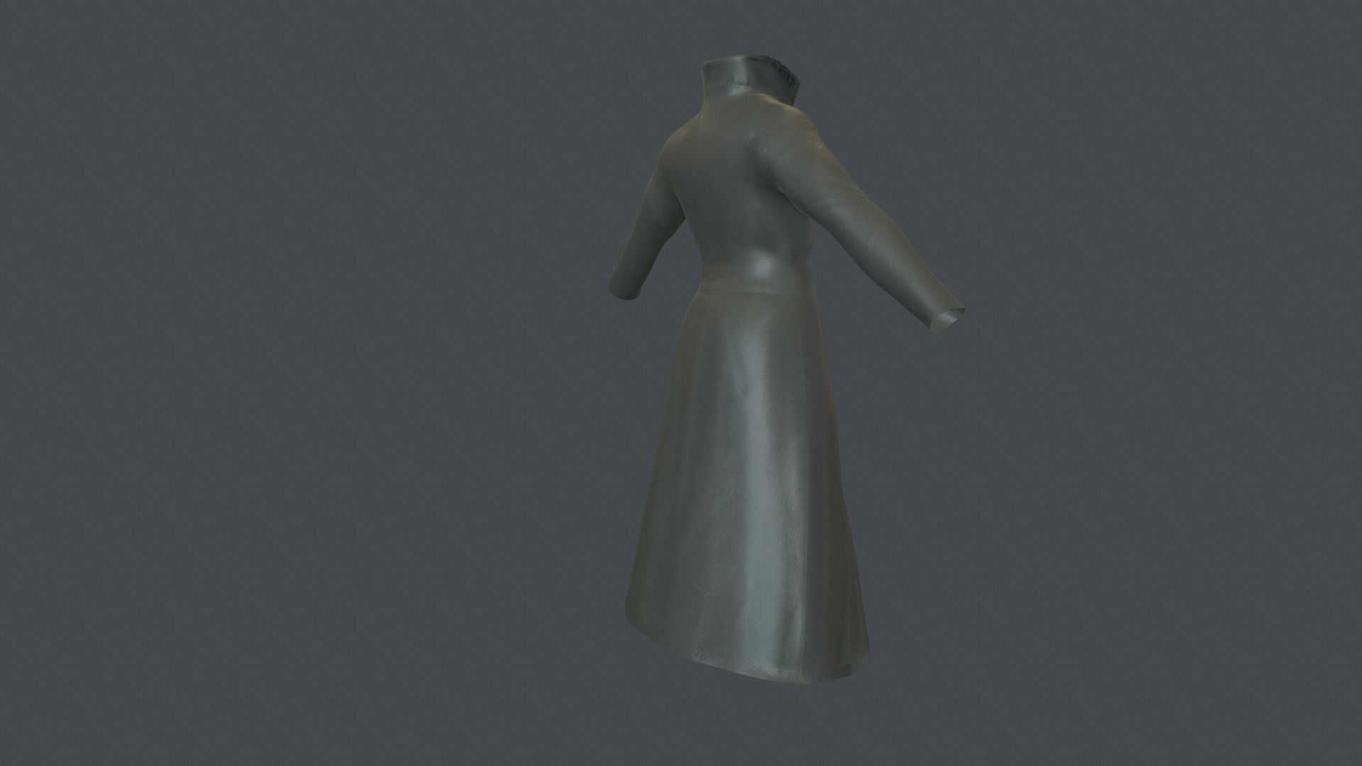 Coat 6 Low-poly 3D model_9