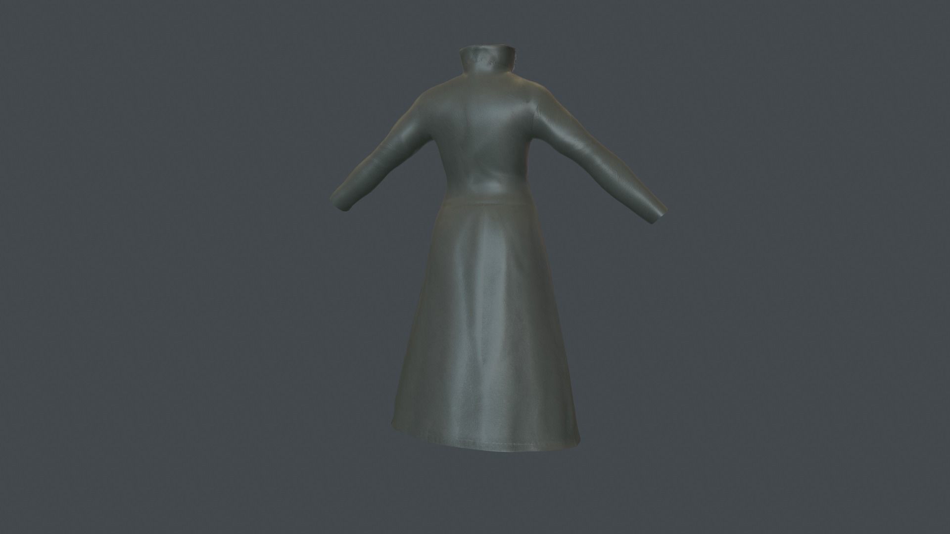 Coat 6 Low-poly 3D model_8