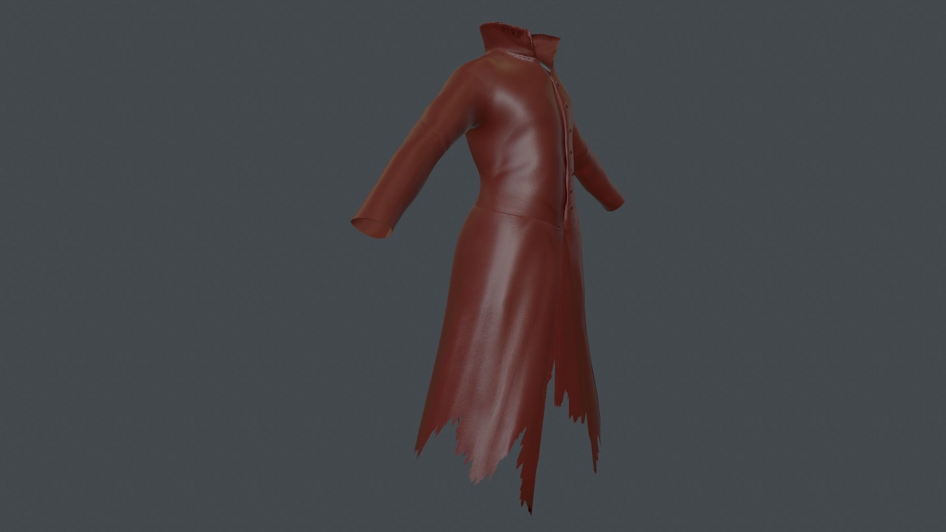 Coat 6 Low-poly 3D model_26