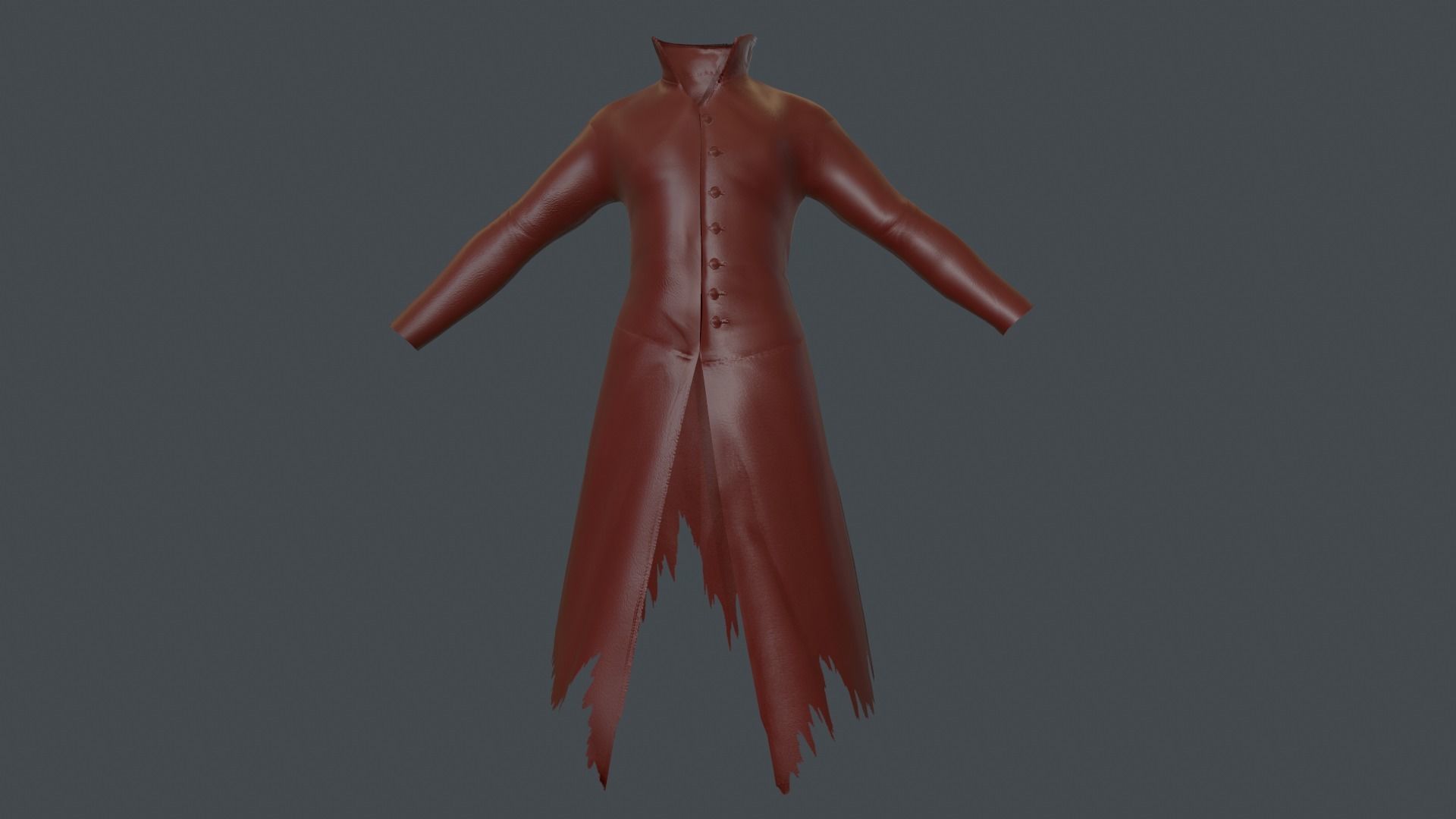 Coat 6 Low-poly 3D model_21