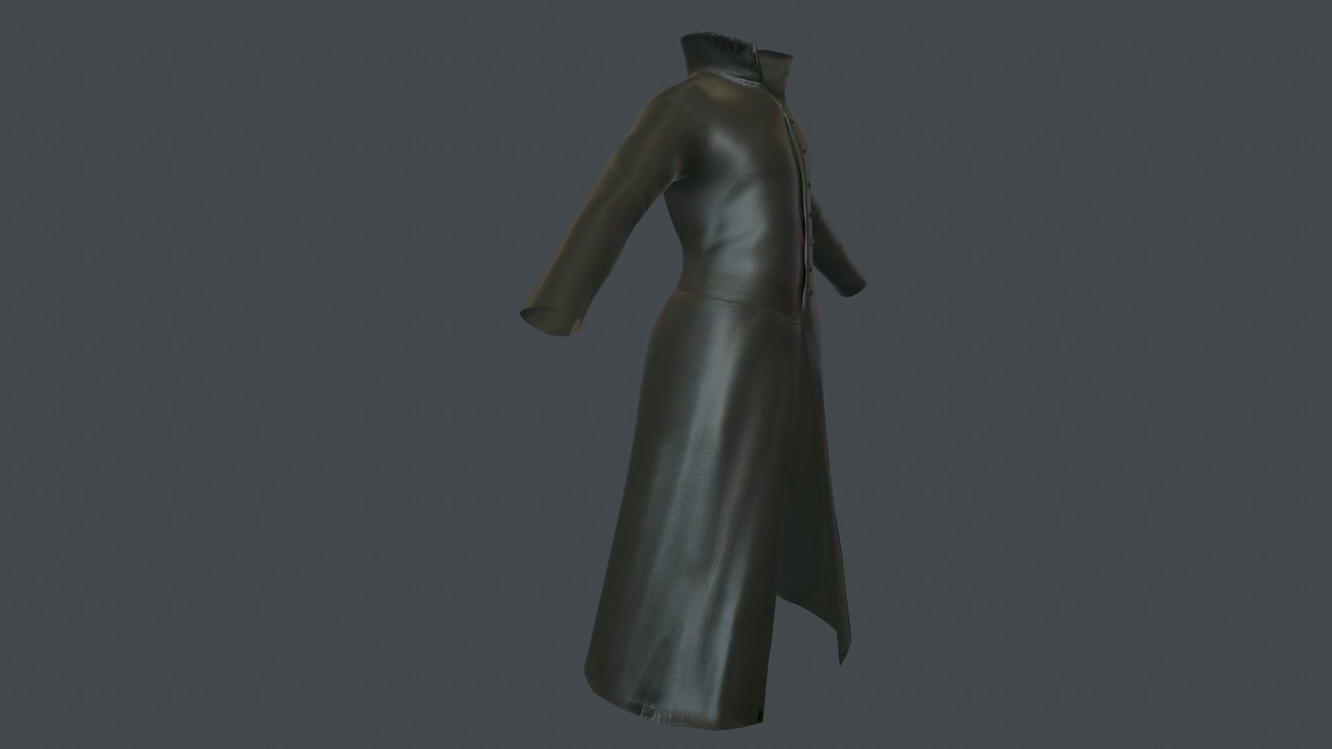 Coat 6 Low-poly 3D model_36