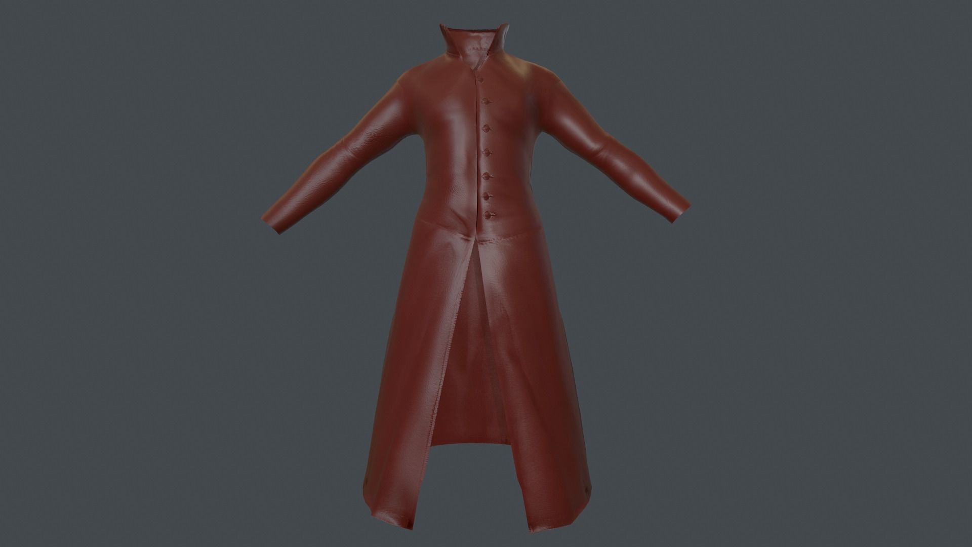 Coat 6 Low-poly 3D model_27