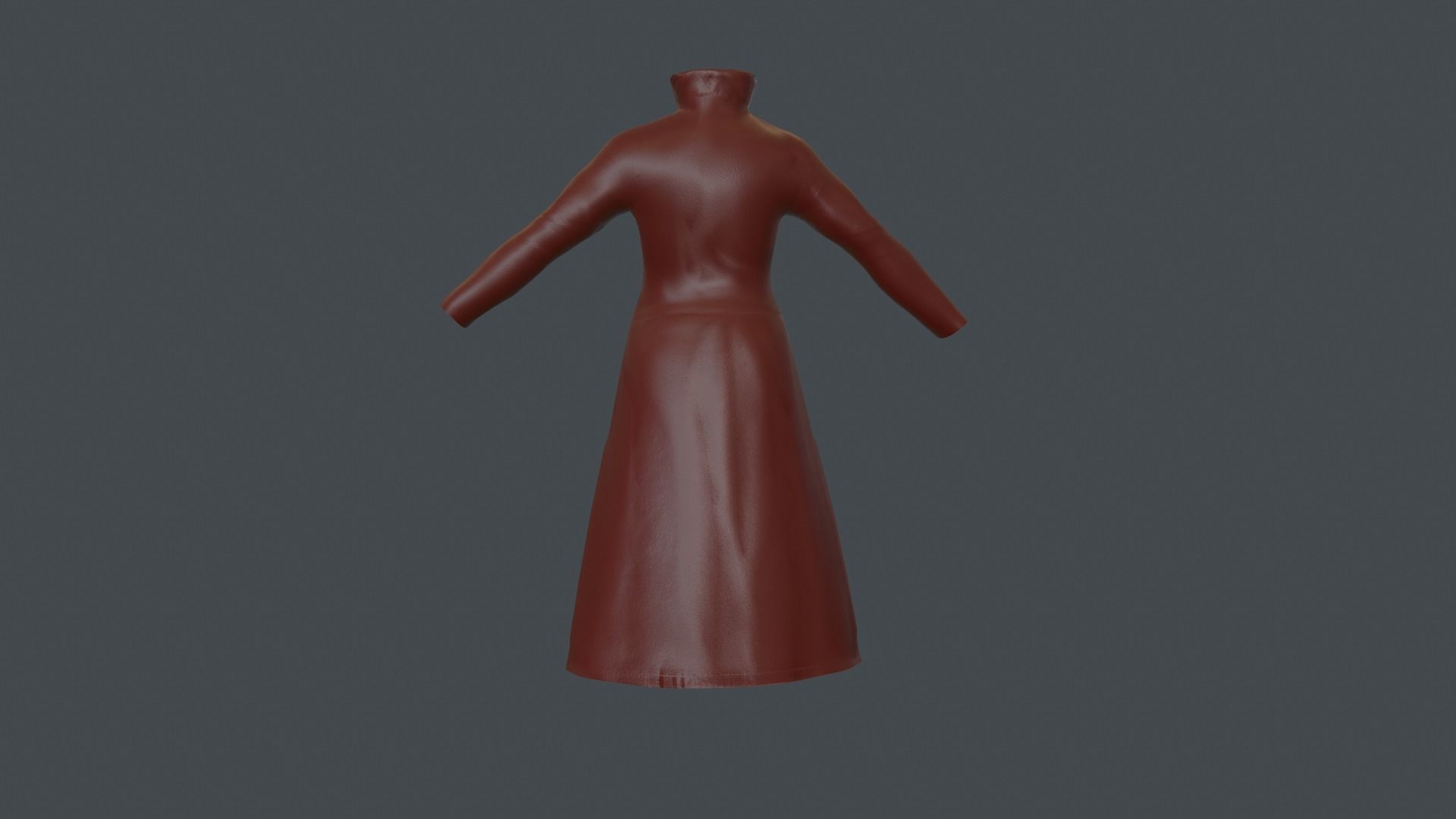 Coat 6 Low-poly 3D model_29