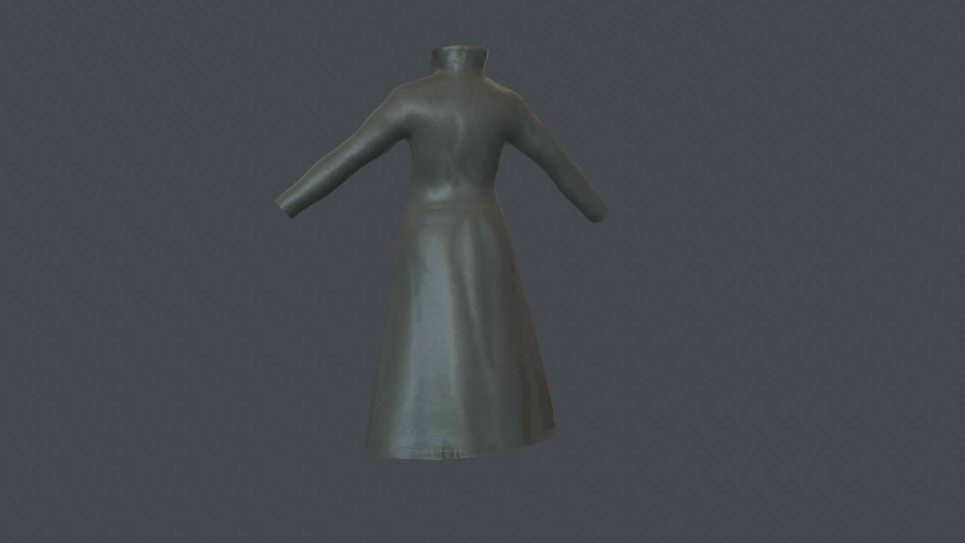 Coat 6 Low-poly 3D model_7