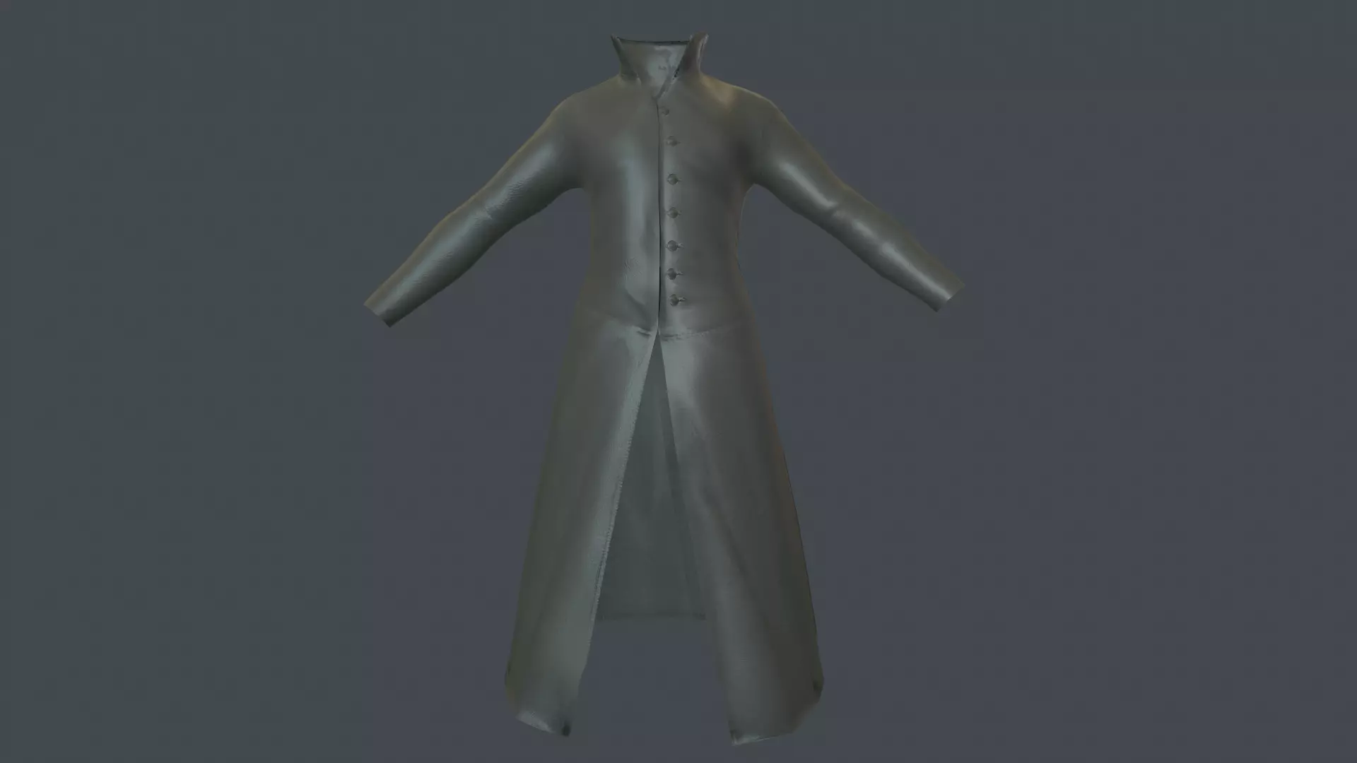 Coat 6 Low-poly 3D model_0