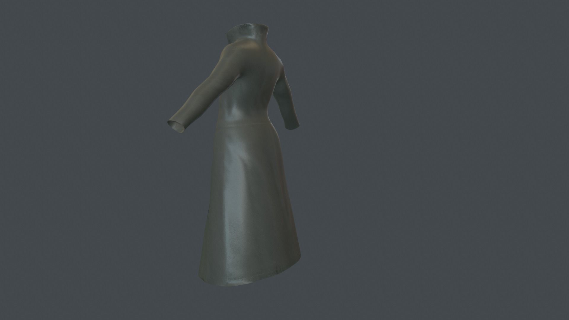 Coat 6 Low-poly 3D model_6