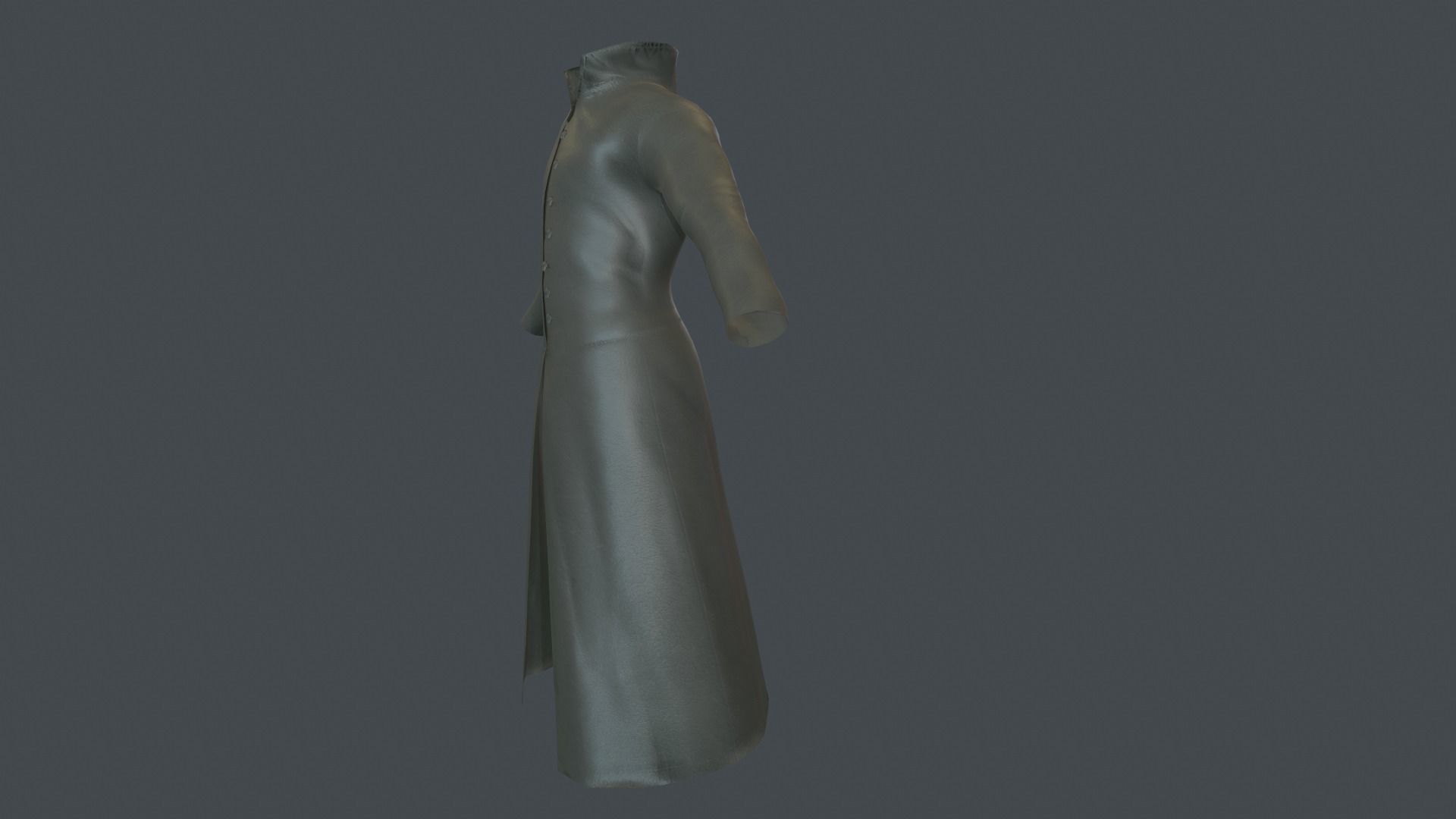 Coat 6 Low-poly 3D model_5