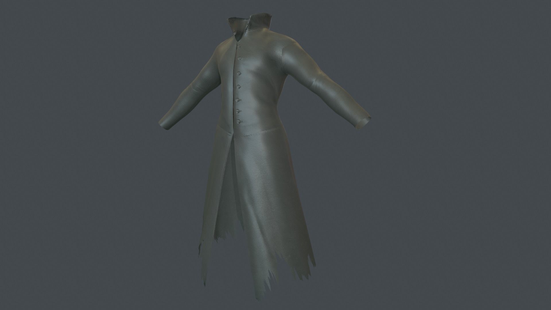 Coat 6 Low-poly 3D model_14