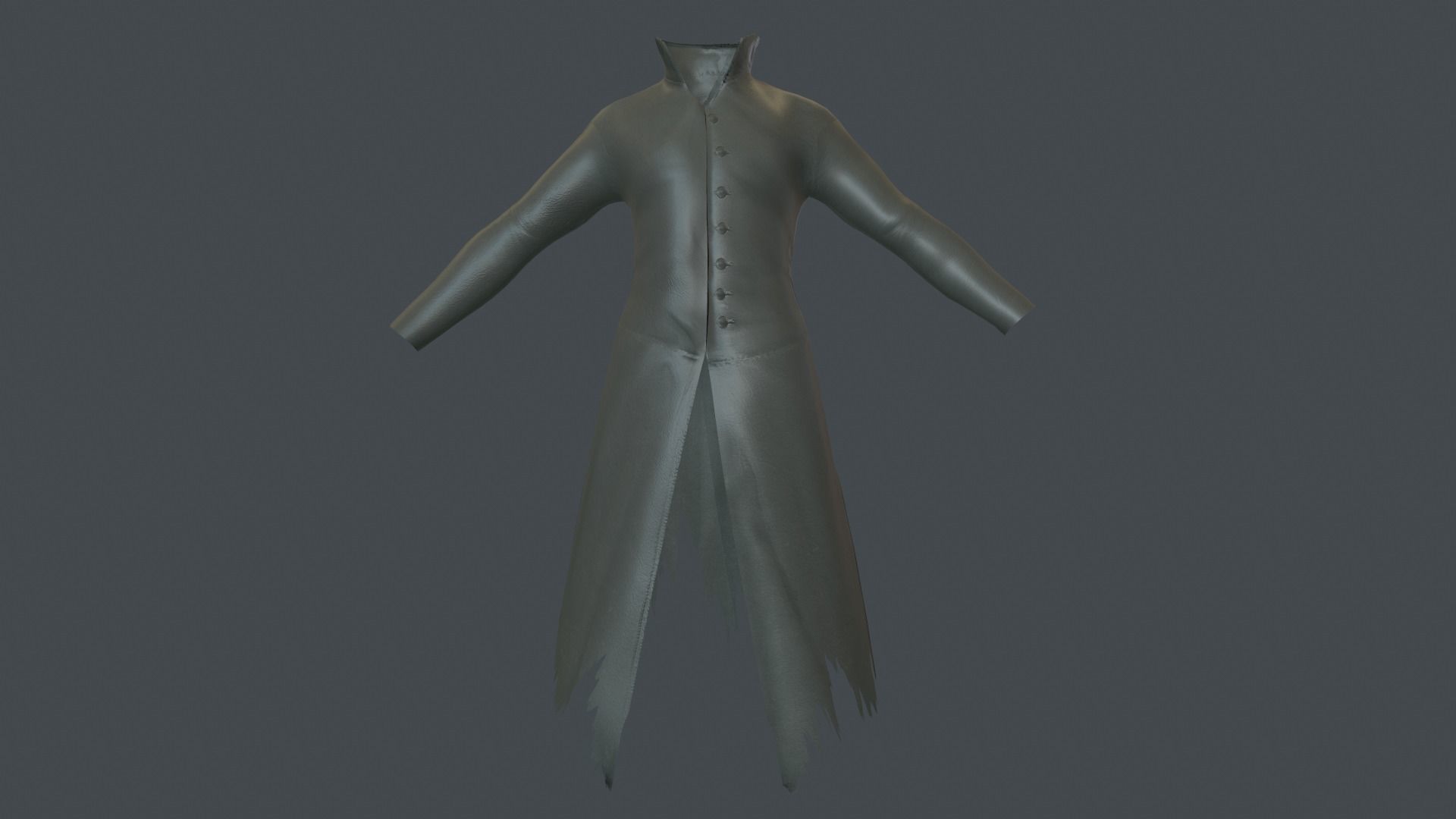 Coat 6 Low-poly 3D model_13