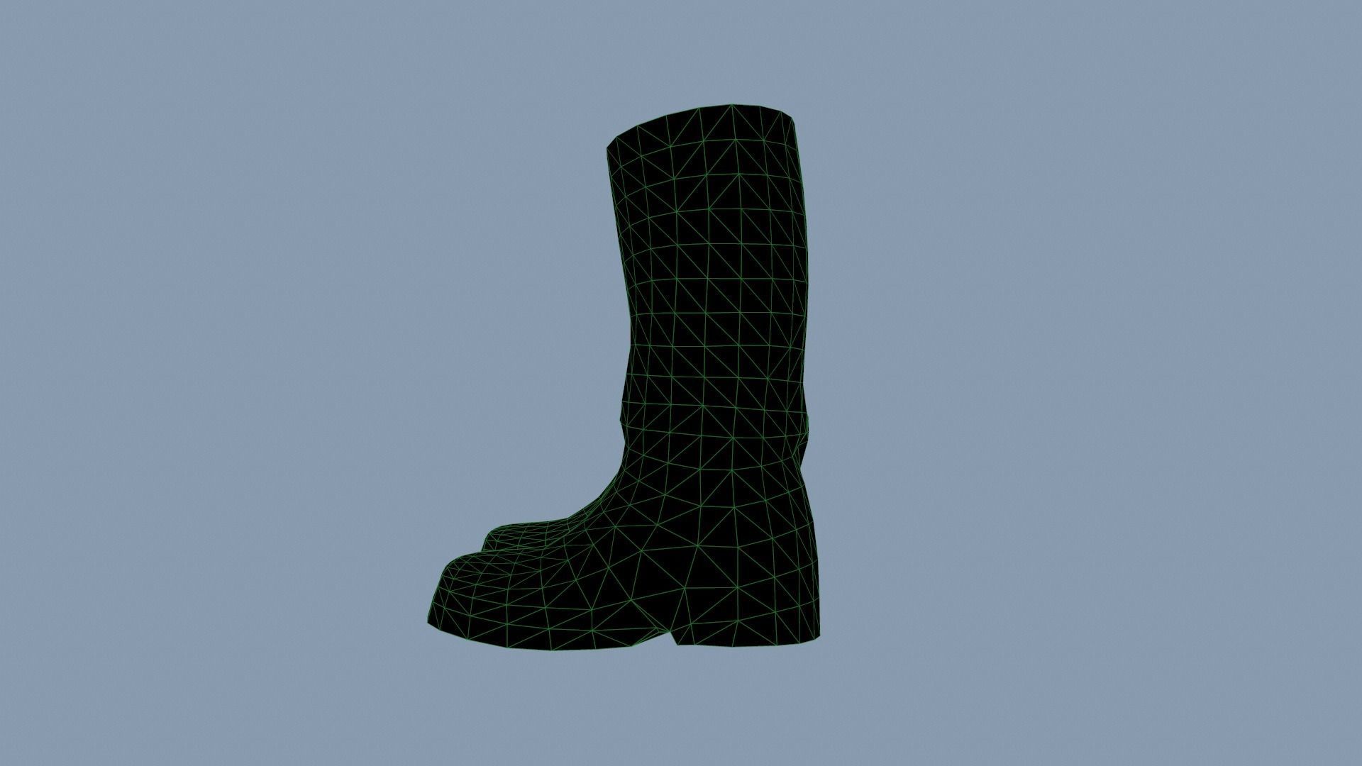 Boots Low-poly 3D model_11