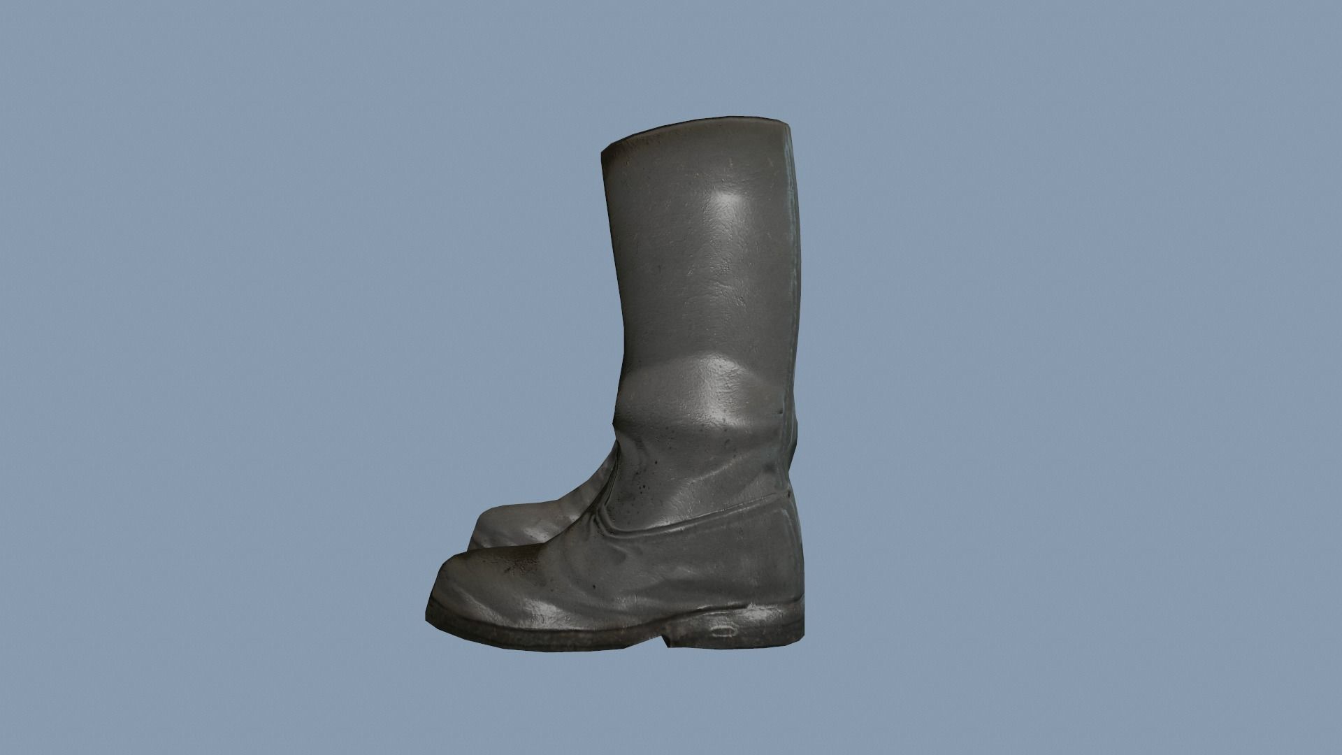 Boots Low-poly 3D model_3