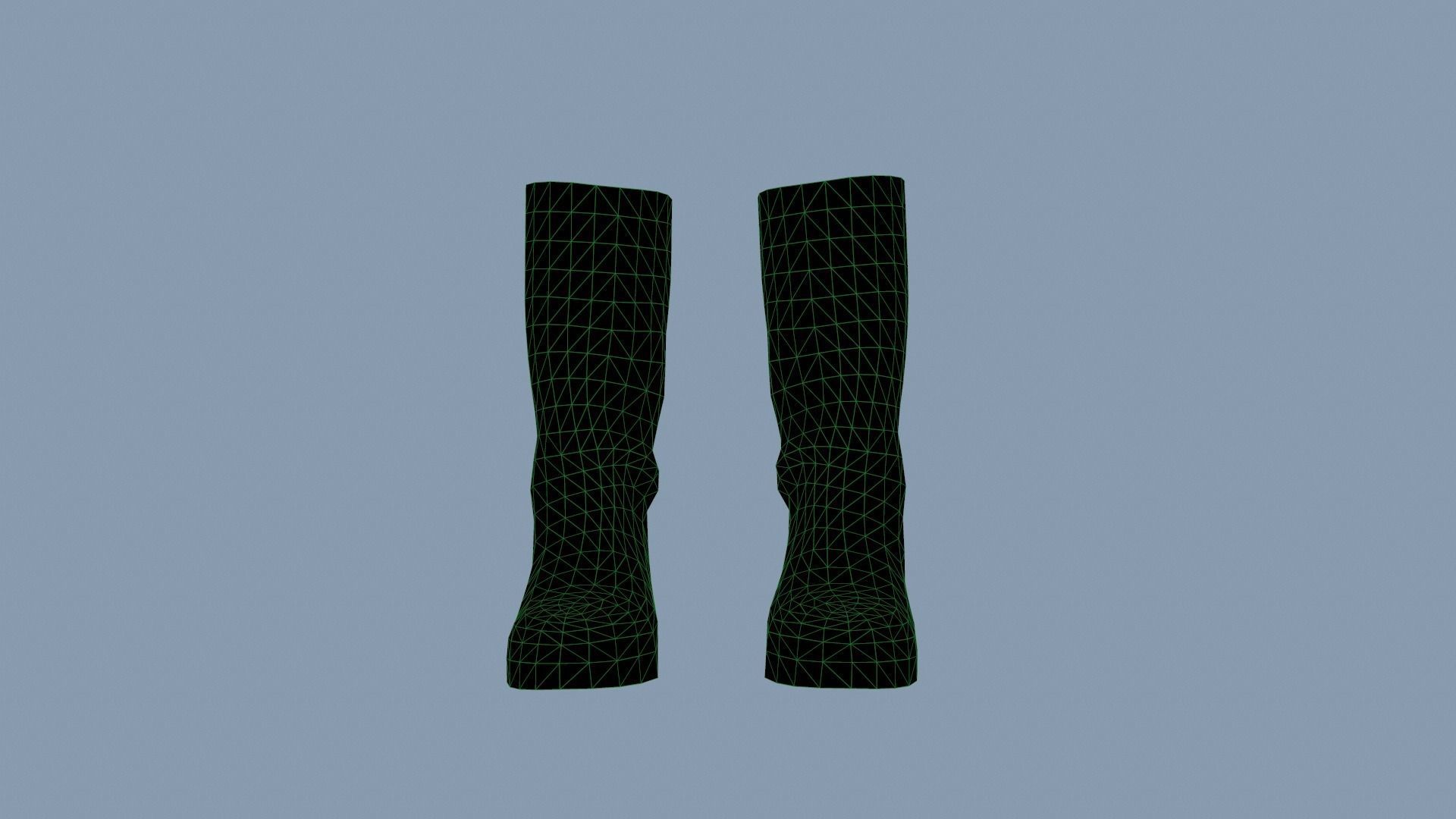 Boots Low-poly 3D model_10