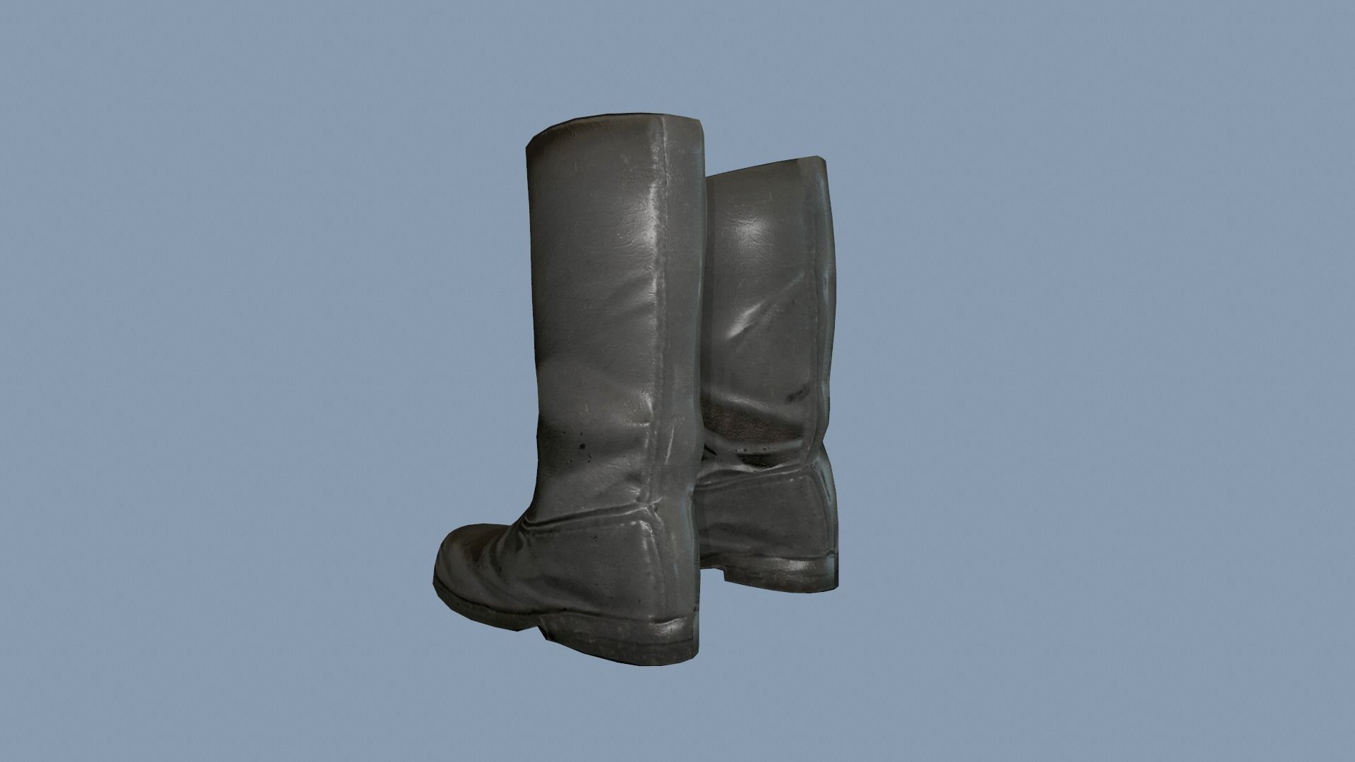 Boots Low-poly 3D model_4
