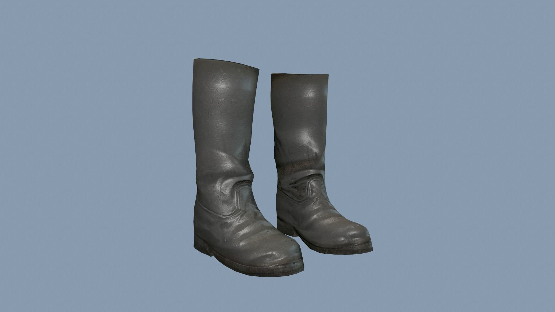 Boots Low-poly 3D model_8